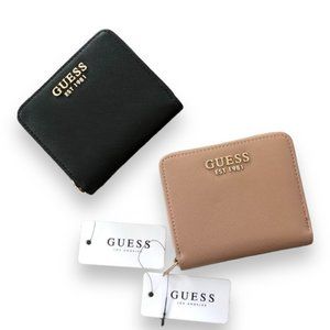 【NEW】 Guess ABBY Small Zip Around Wallet 19GUP281 BURRO